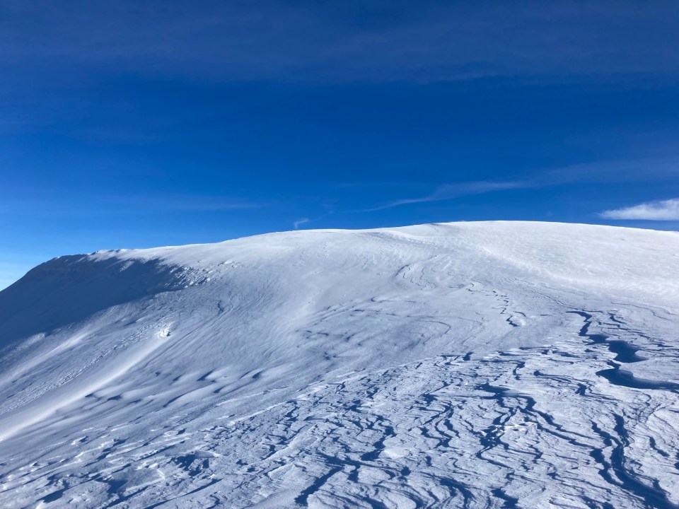 Le plateau sommital de l'Alphubel