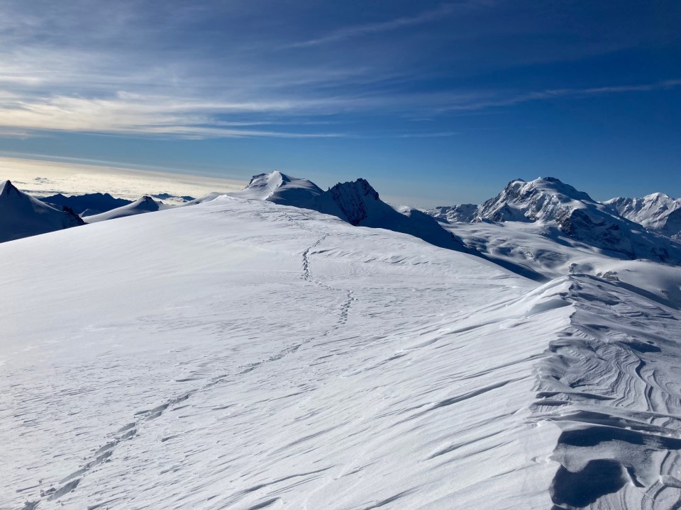 Le sommet de l'Alphubel (4206 mètres)